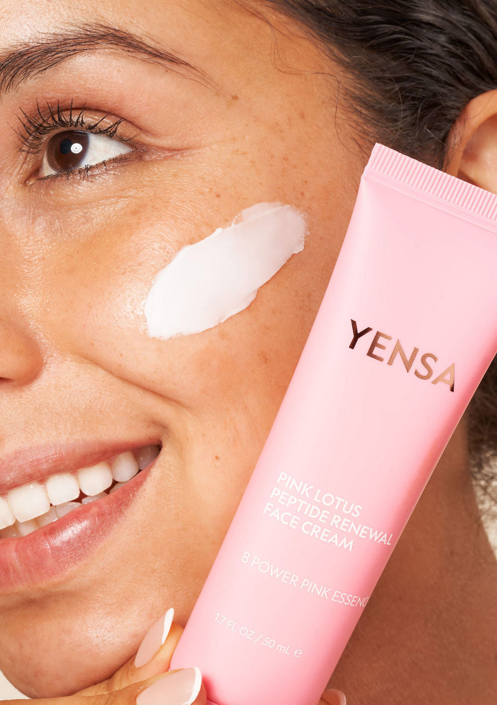 Pink Lotus Peptide Face Cream for Brightening, Firming & Anti-Aging