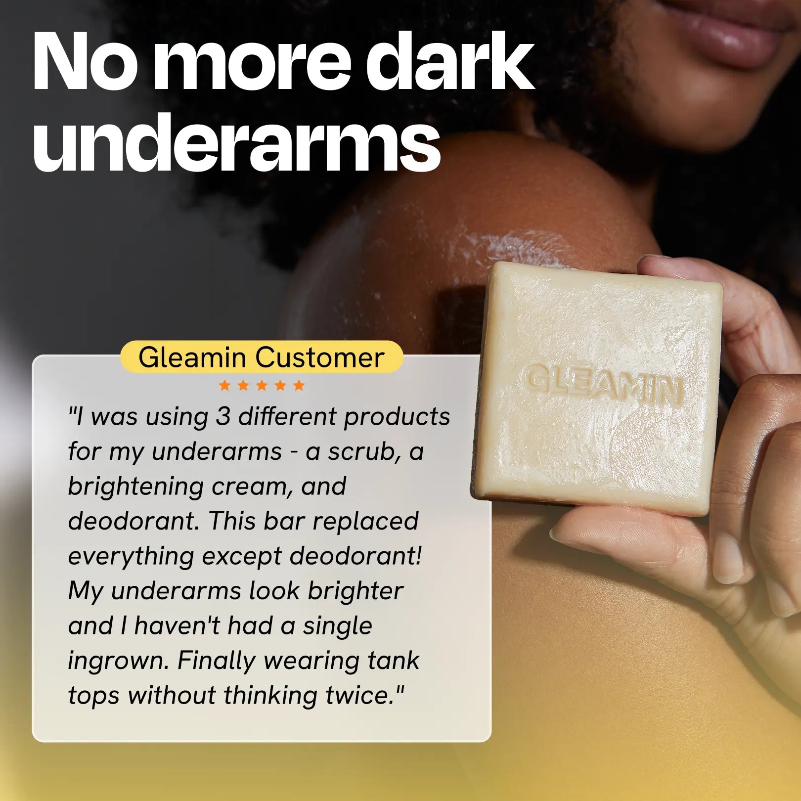 Brightening Body Bar Soap for Dark Marks, Uneven Skin Tone & Smooth Skin