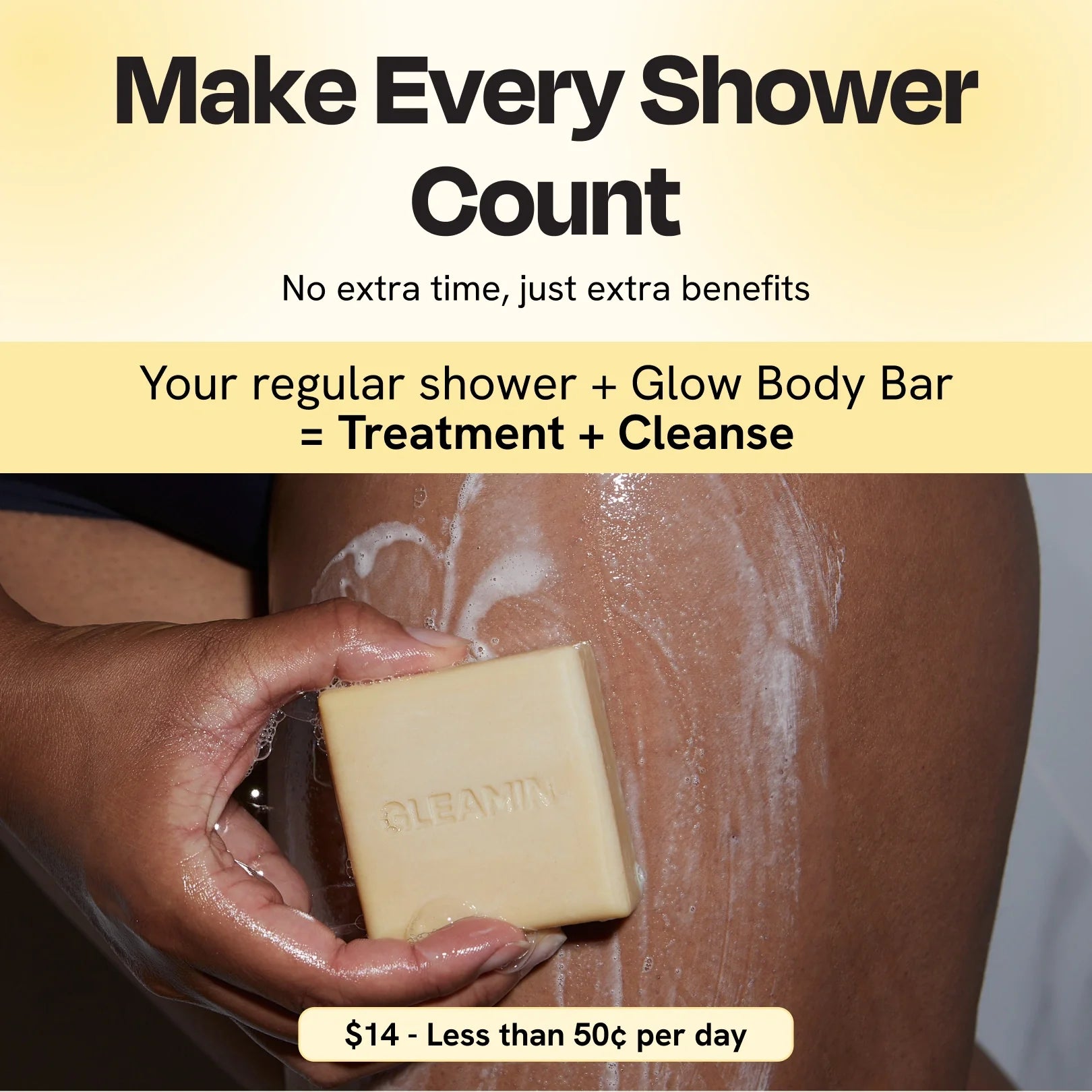 Brightening Body Bar Soap for Dark Marks, Uneven Skin Tone & Smooth Skin