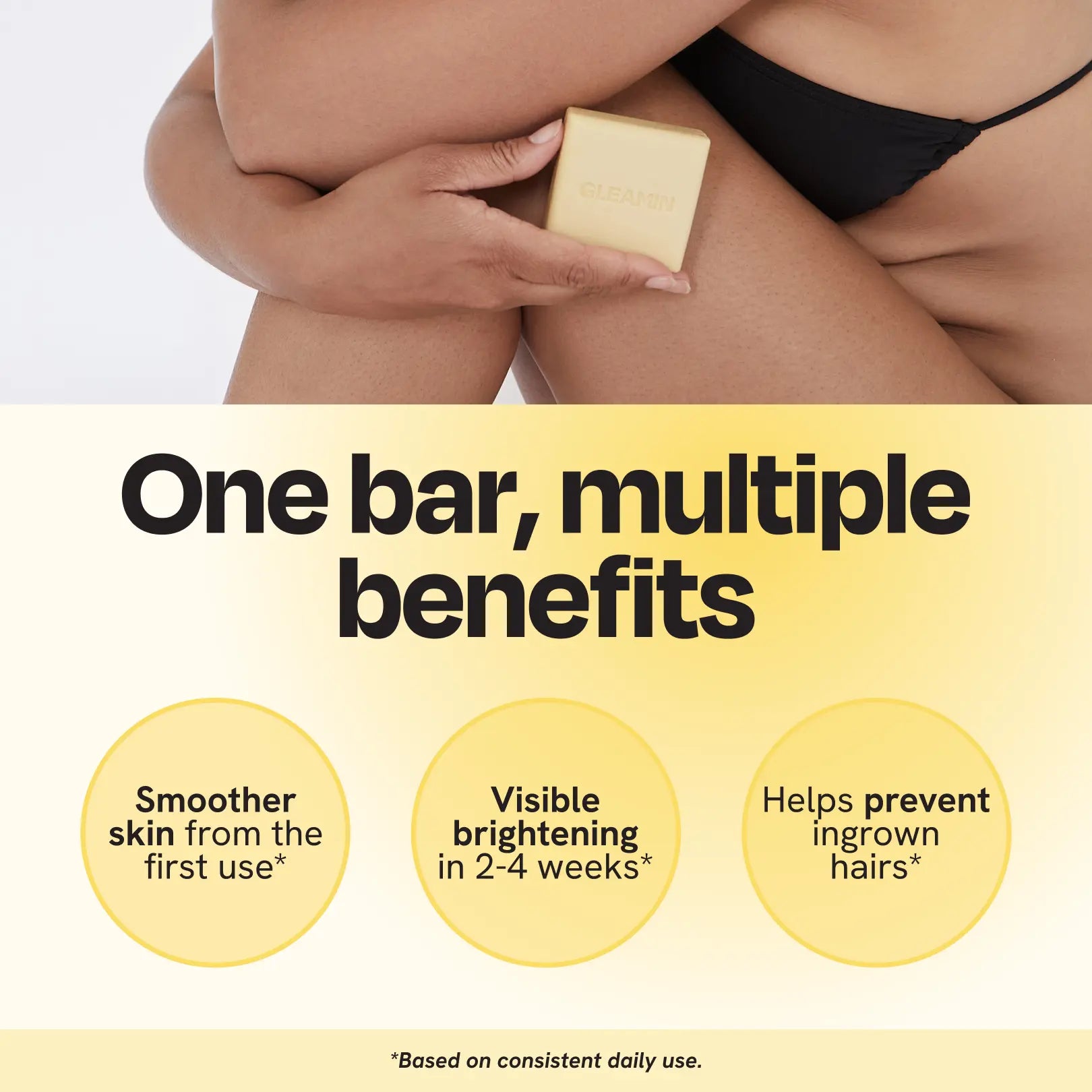 Brightening Body Bar Soap for Dark Marks, Uneven Skin Tone & Smooth Skin