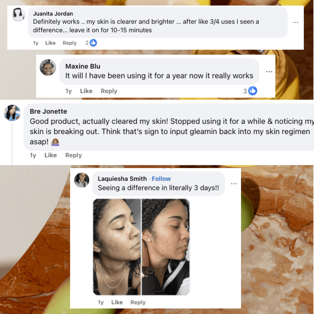 Vitamin C Clay Mask for Brightening, Dark Spots & Clear Skin