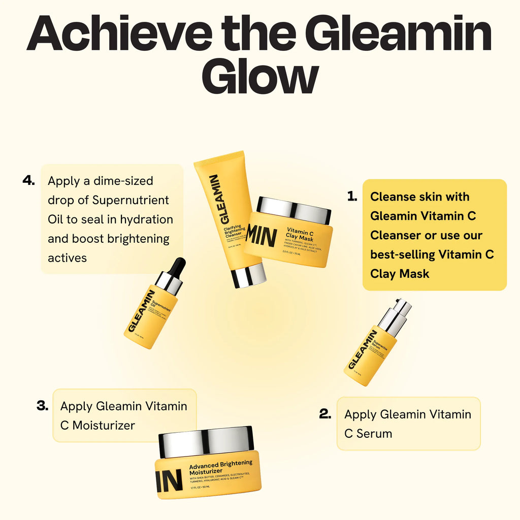 Brightening Facial Cleanser with Salicylic Acid, AHA & BHA for Clear Glowing Skin