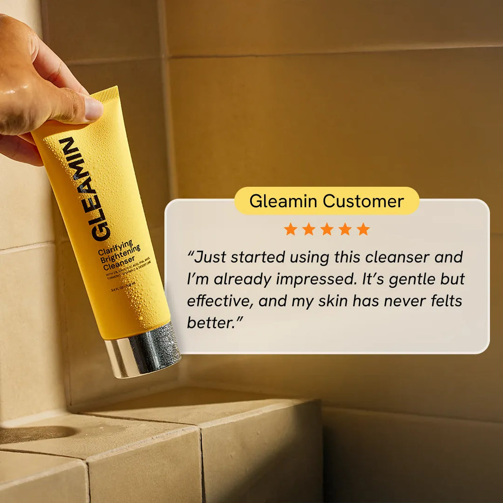 Brightening Facial Cleanser with Salicylic Acid, AHA & BHA for Clear Glowing Skin
