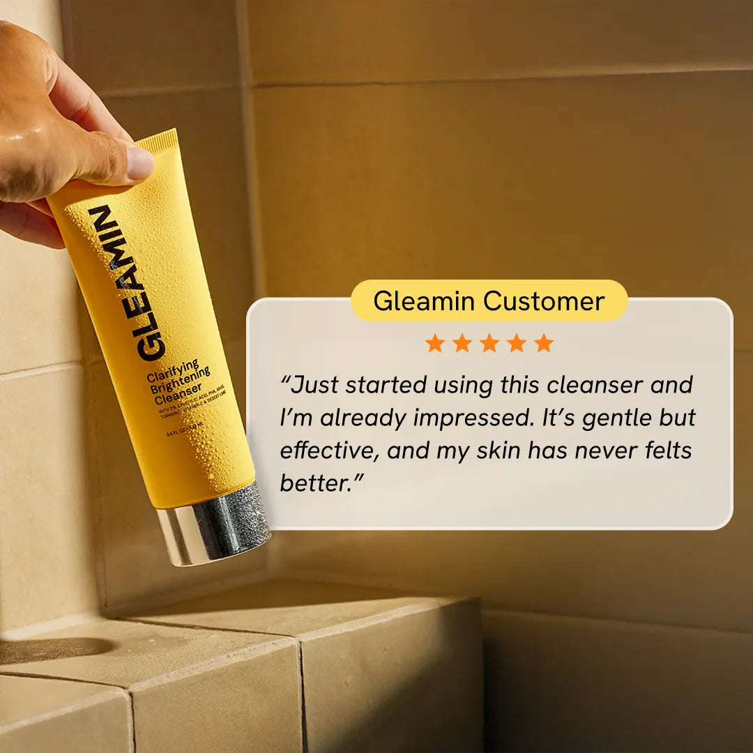 Brightening Facial Cleanser with Salicylic Acid, AHA & BHA for Clear Glowing Skin