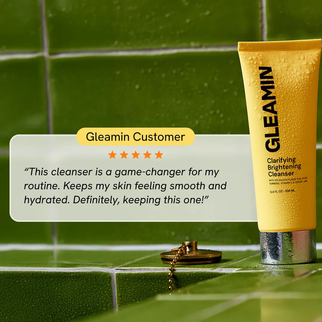 Brightening Facial Cleanser with Salicylic Acid, AHA & BHA for Clear Glowing Skin